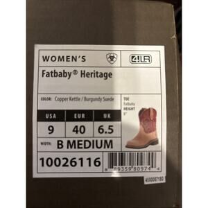 Ariat Women's Fatbaby‎ Heritage Dapper Copper Kettle Soft Toe Boot 10029492 9